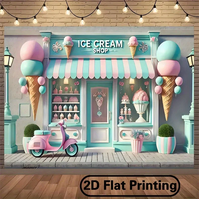 Event Party Shop - This 2D flat advertisement has the
