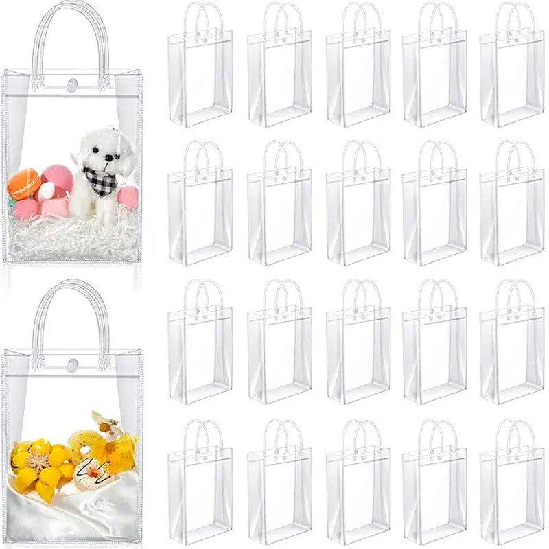 Event Party Shop - Clear PVC Gift Bags with Handles