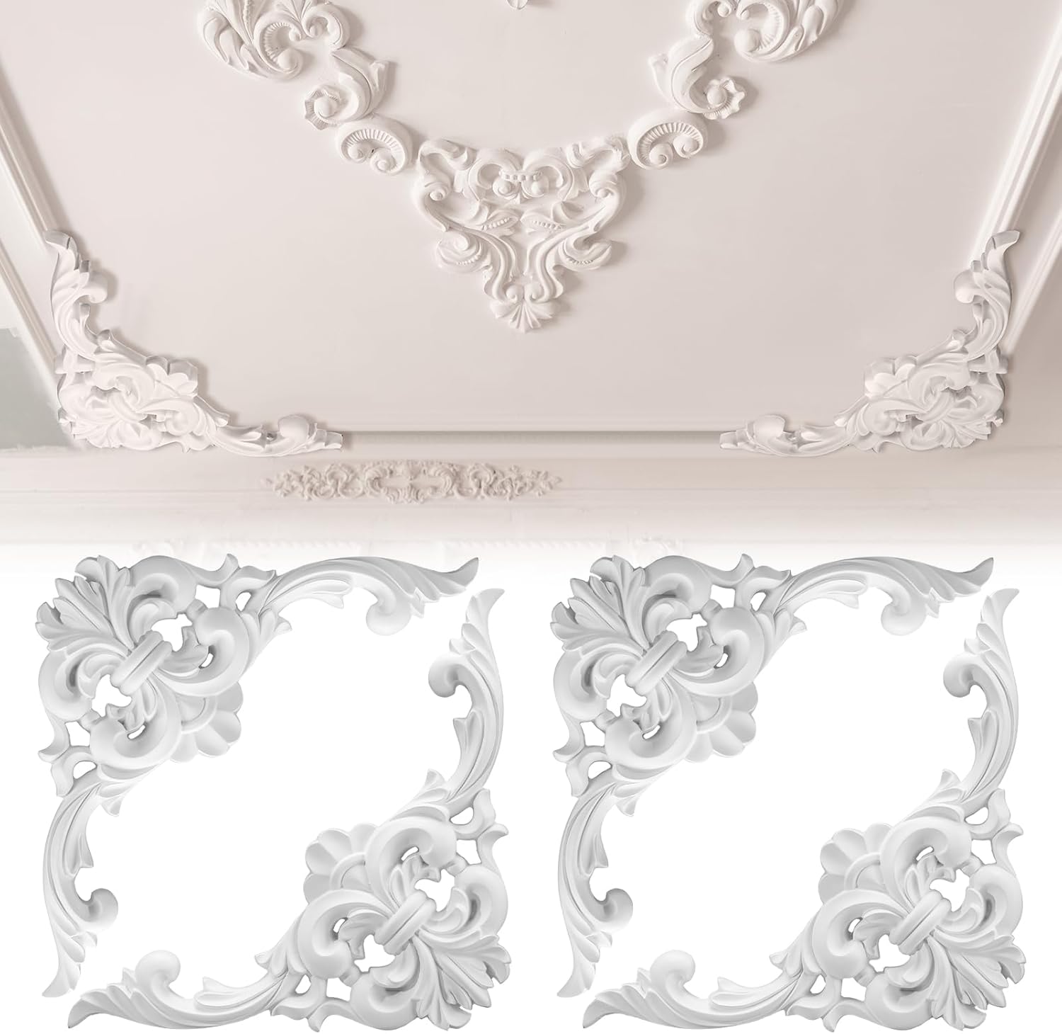 PU Ceiling Molding Kit Corner  - Flower Wall Panel review and price
