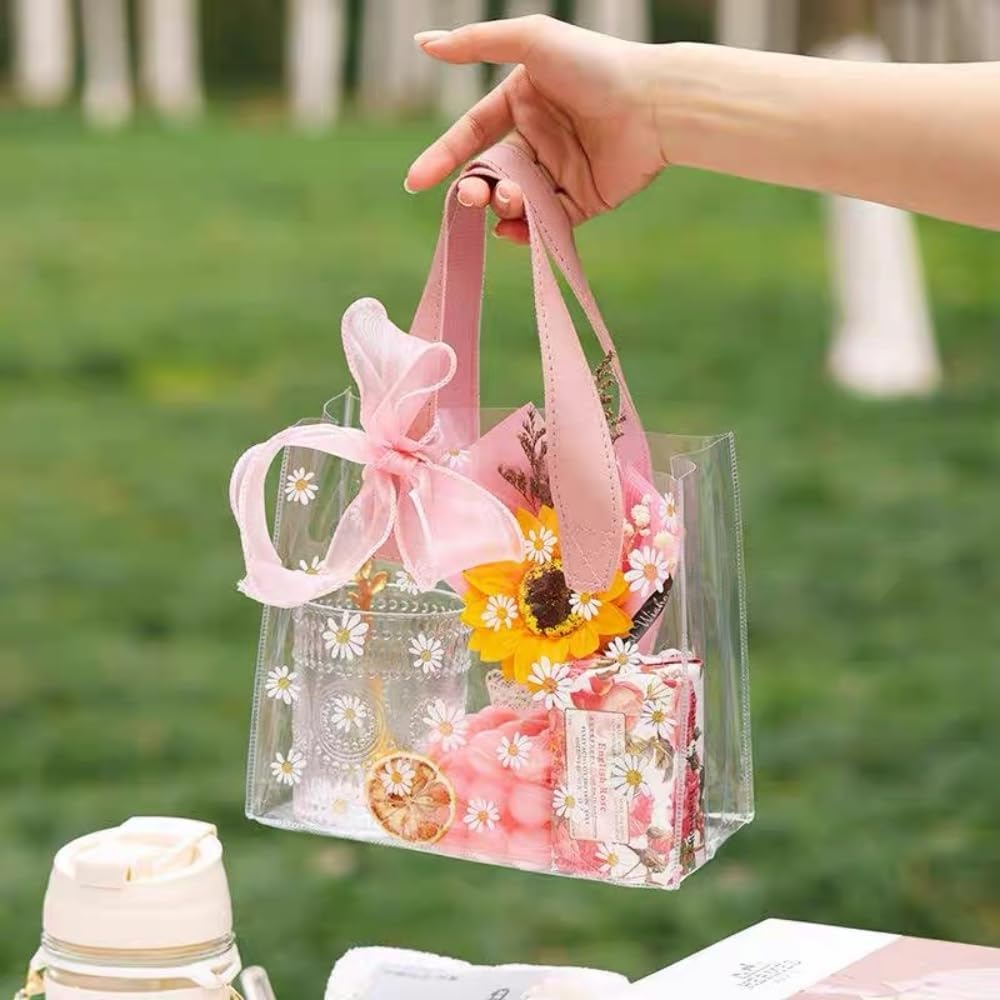 Daisy Print Clear PVC Gift Tot - Event Party Shop review and price
