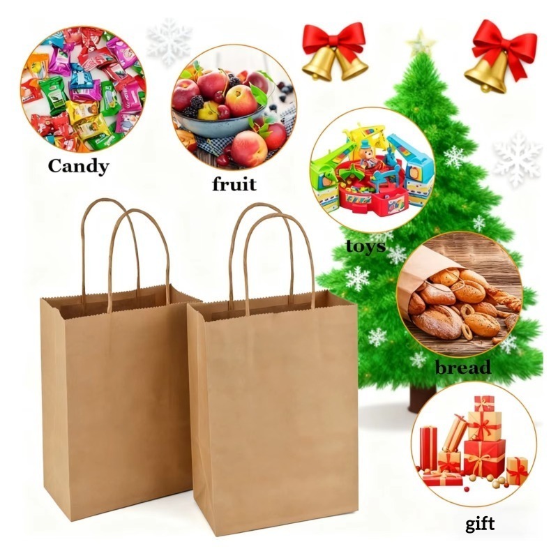 5/10PCS Brown Kraft Paper Bags - Event Party Shop review and price