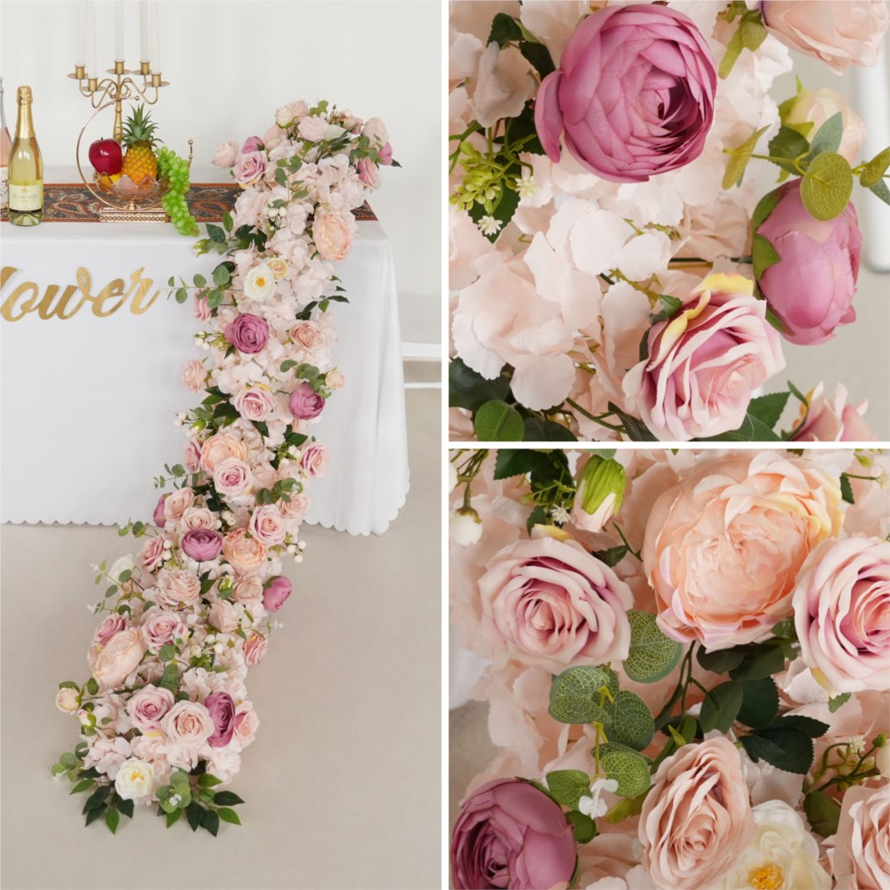 Uflower 200cm Pink Rose Hydran - Flower Wall Panel review and price