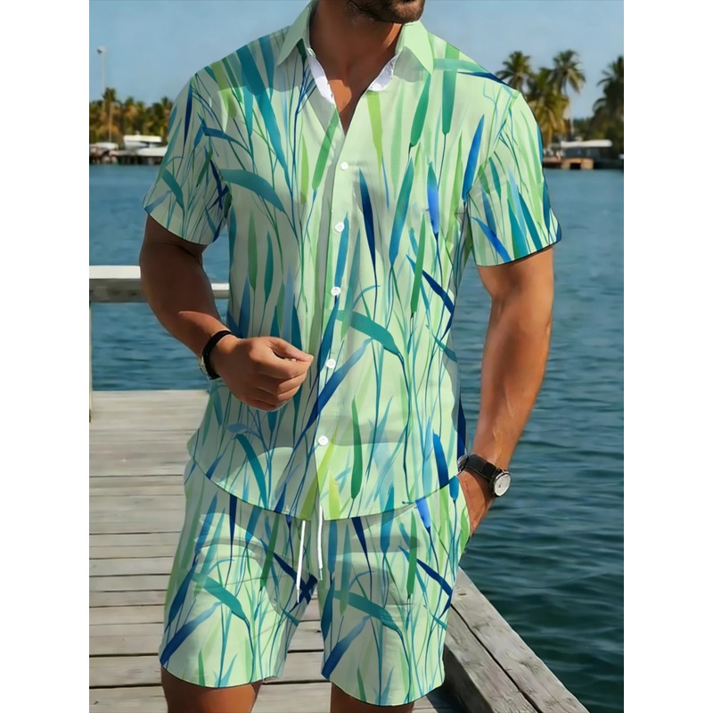 Summer Men's Tropical Print Sh - Event & Party Supply Photos review and price