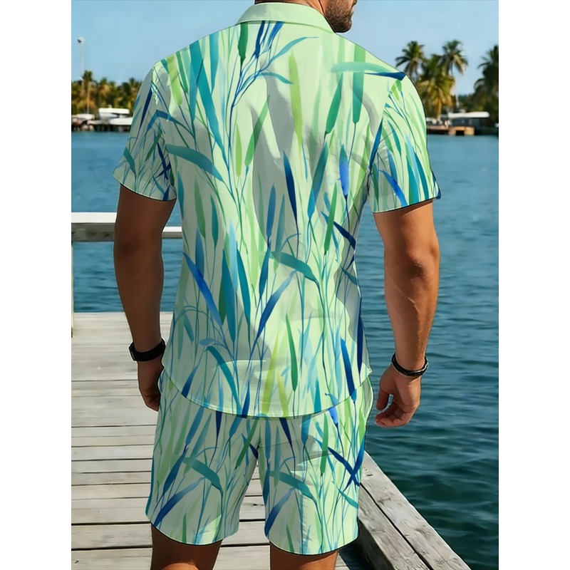 Summer Men's Tropical Print Sh - Event & Party Supply Photos review and price