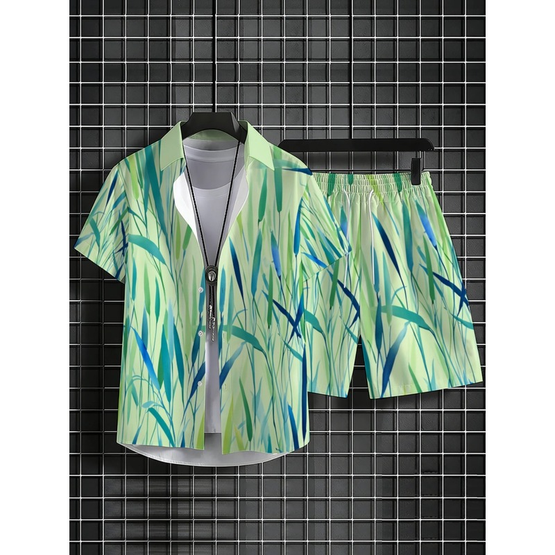 Summer Men's Tropical Print Sh - Event & Party Supply Photos review and price