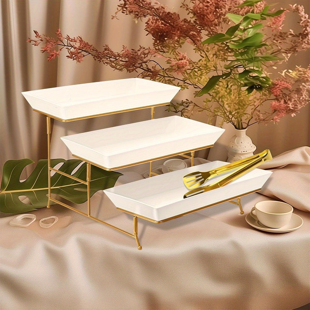 White Tiered Serving Stand + T - Cupcake Stand Tier review and price