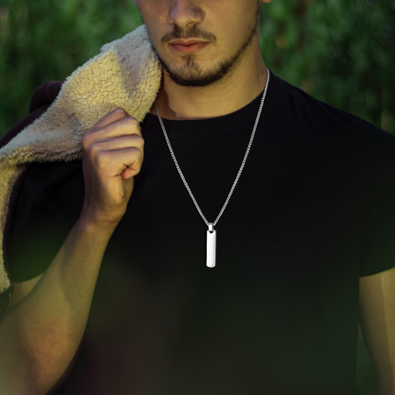 Vnox Initial Bar Necklace for  - Event Z review and price