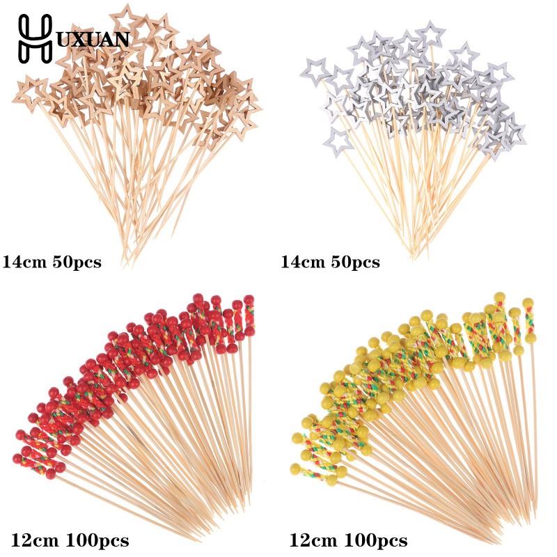 50/100Pcs Star Disposable Bamb - Centerpiece Stick review and price