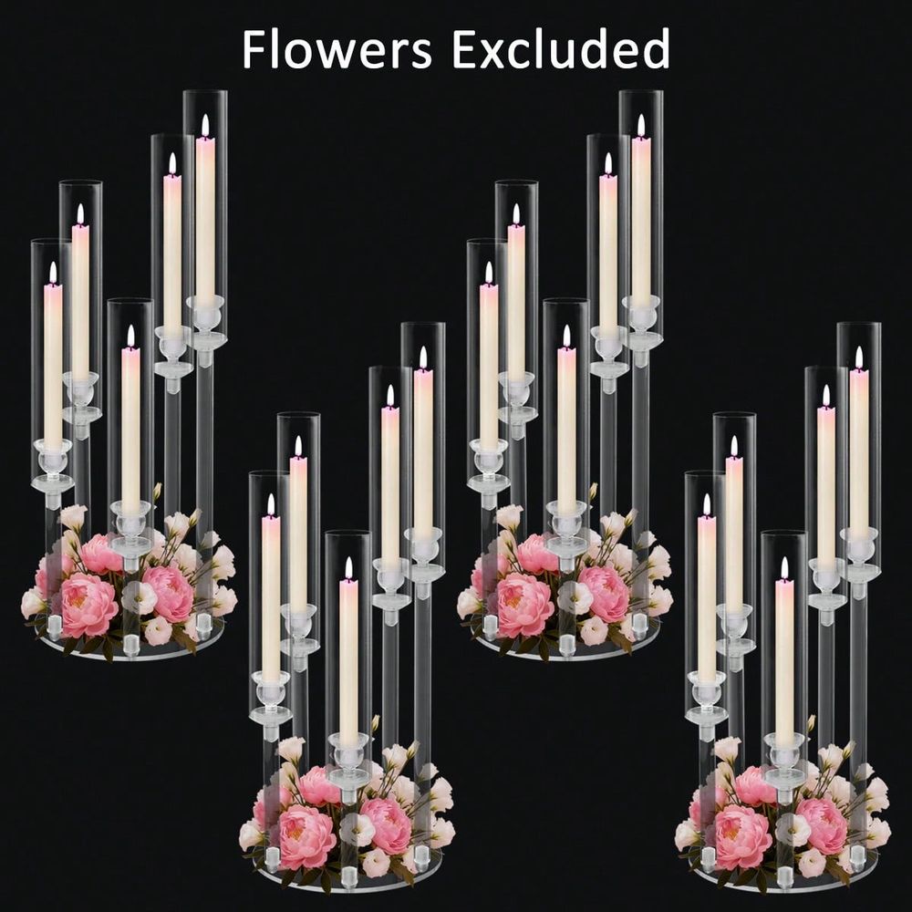 5 Arm Acrylic Candelabra For T - Centerpiece Stick review and price