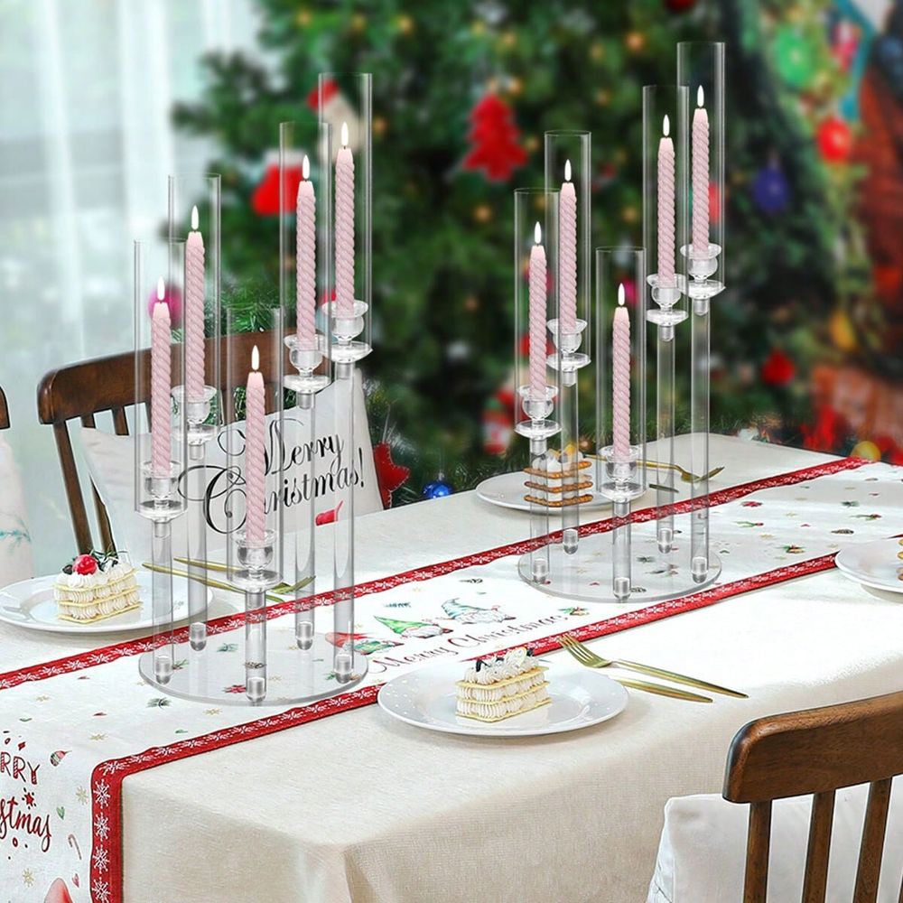 5 Arm Acrylic Candelabra For T - Centerpiece Stick review and price
