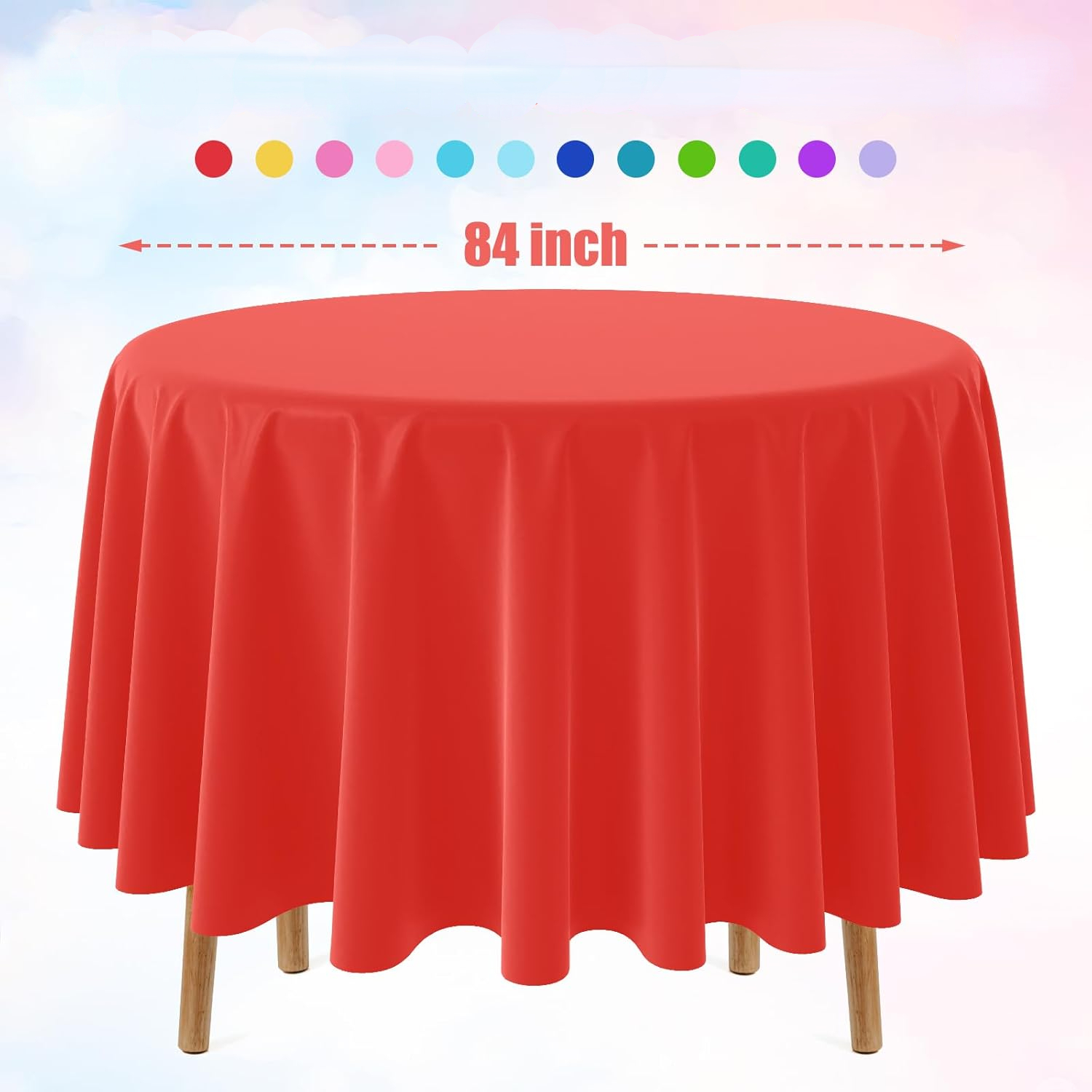 Disposable Round Solid Color T - Table Cloth Disposable review and price