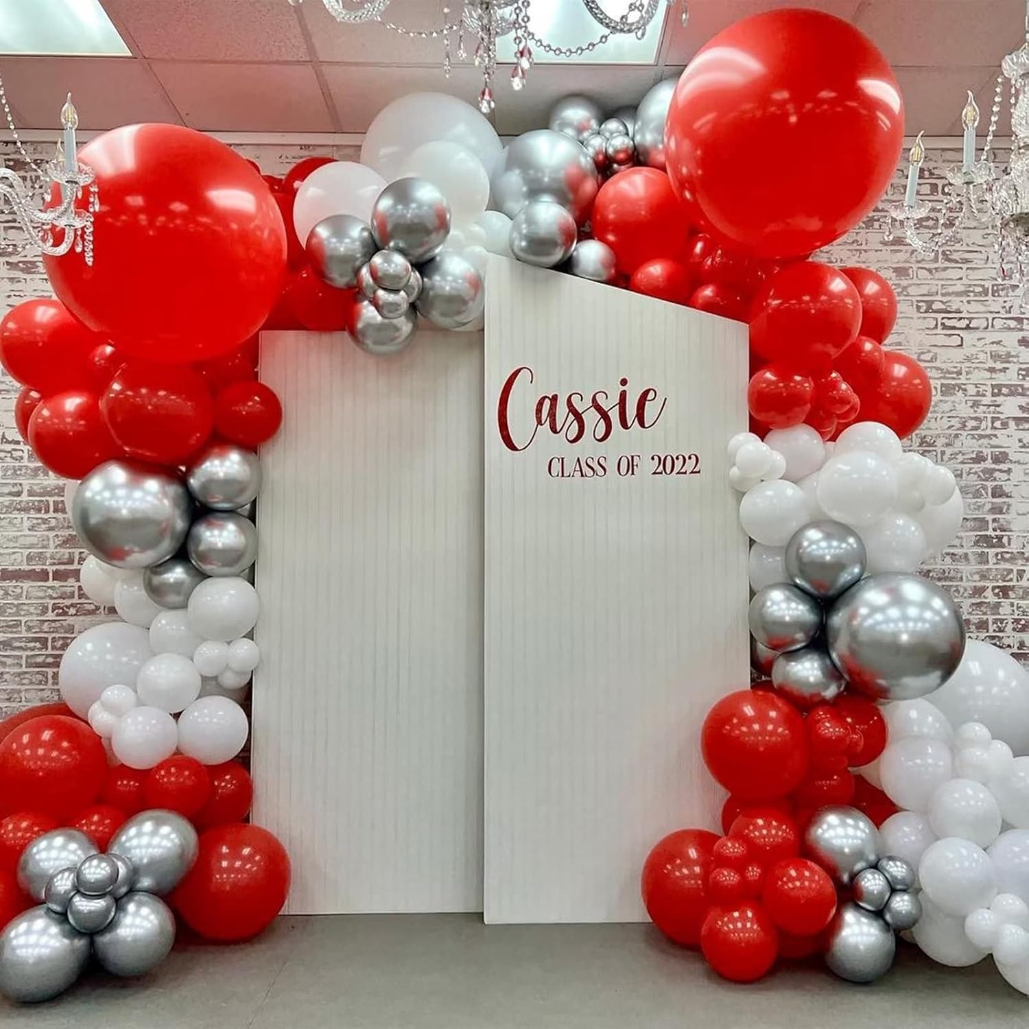 100Pcs Red and White Balloon G - Balloon Arch Kit review and price
