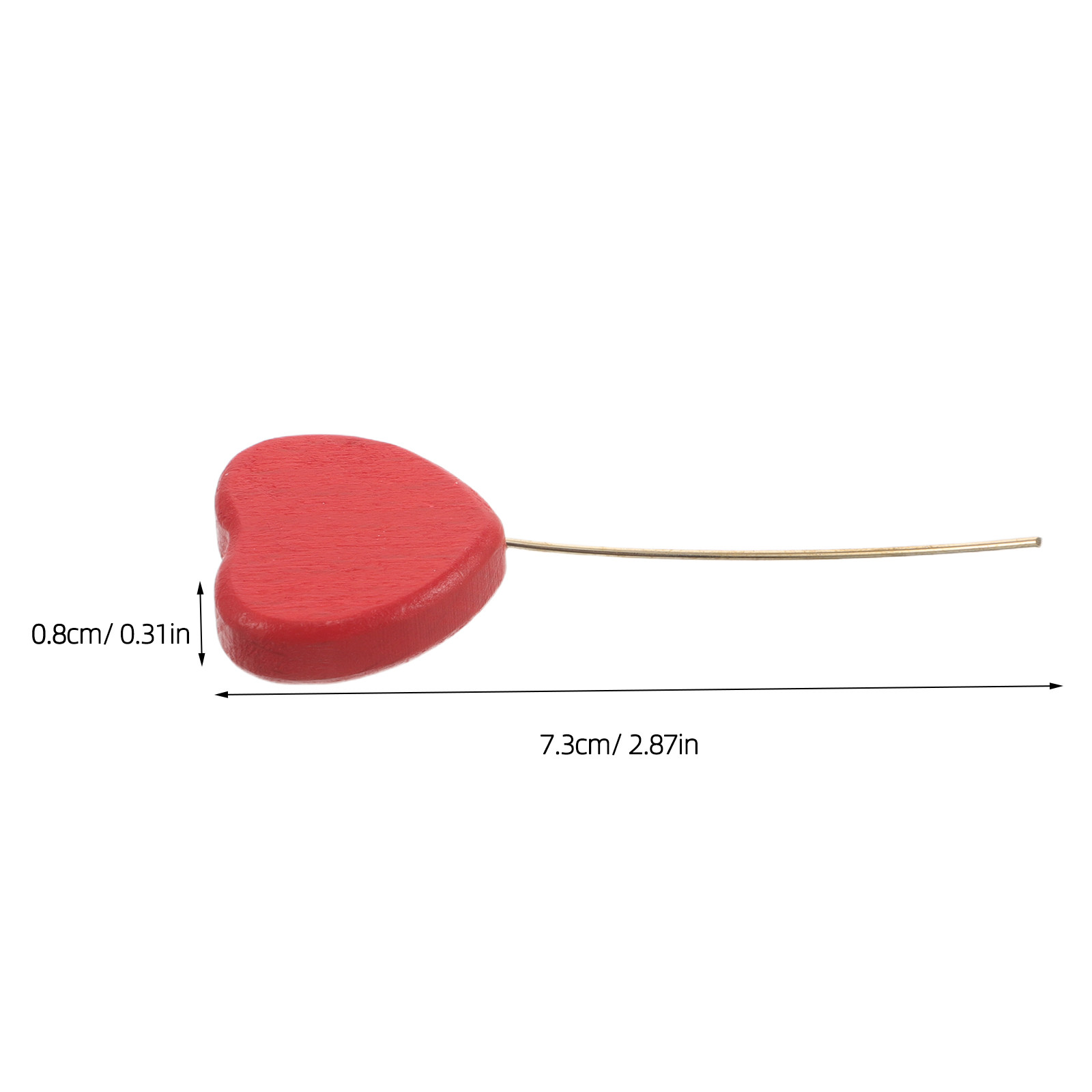 6Pcs Wooden Heart Picks Heart  - Centerpiece Stick review and price