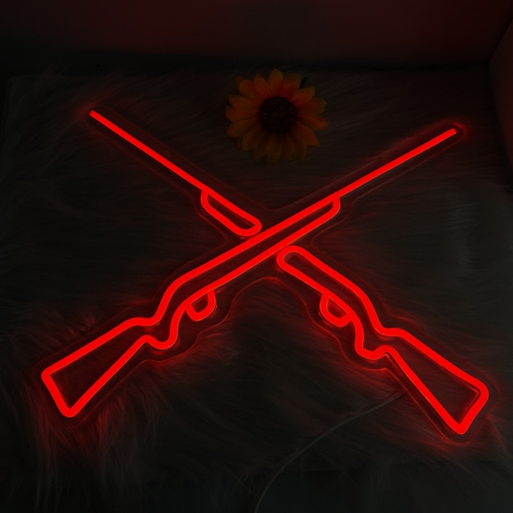 Double Guns Neon Lights, Wall/ - Event Party Shop review and price