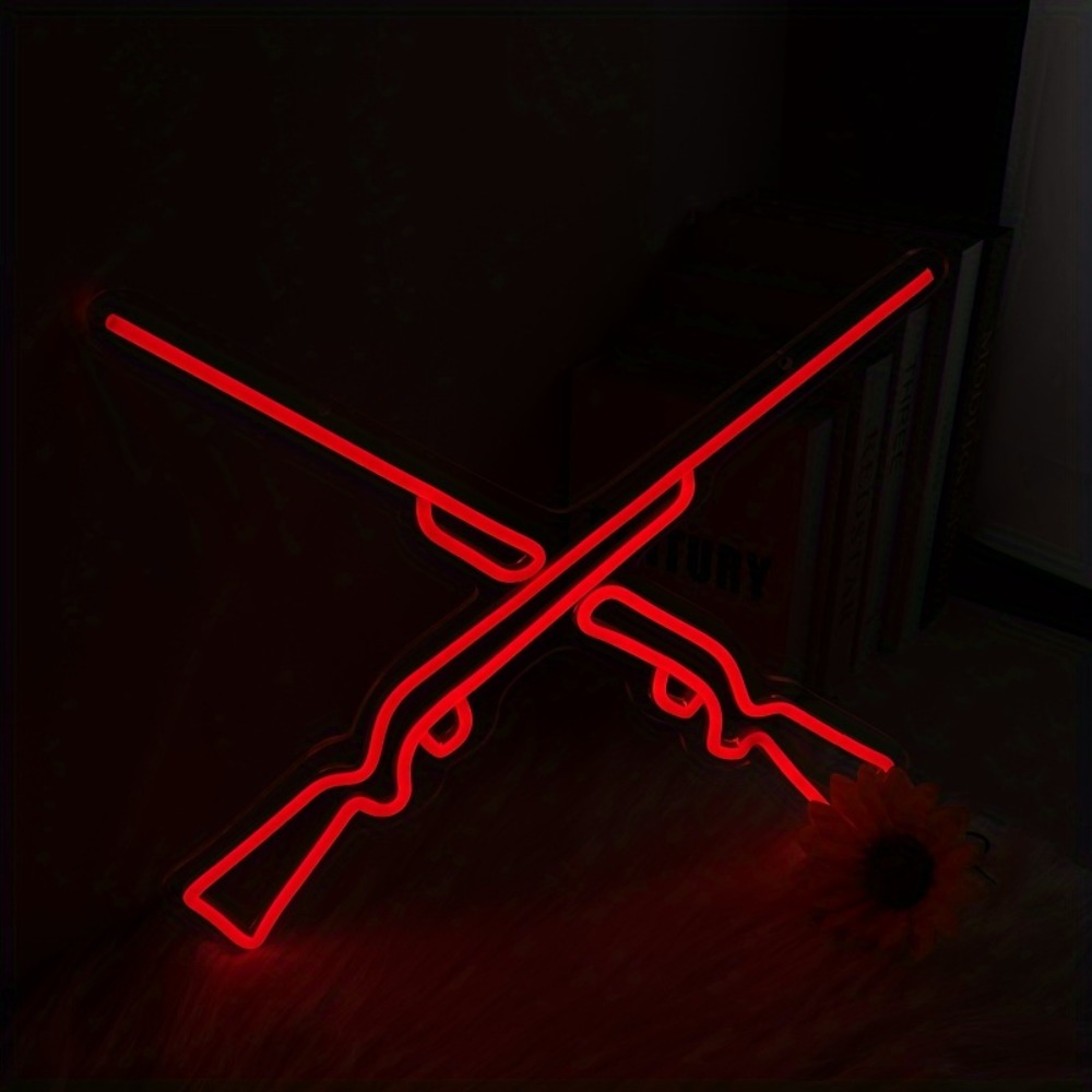 Double Guns Neon Lights, Wall/ - Event Party Shop review and price