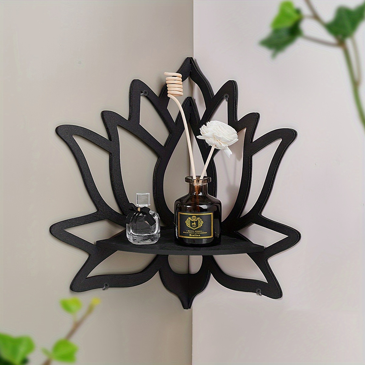 Lotus Corner Floating Shelf, H - Flower Wall Panel review and price